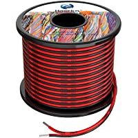 2x0.3 mm² Cable Alambres eléctrico de silicona de 2x30Metros 22awg Cable de cobre estañado trenzado sin oxígeno…
